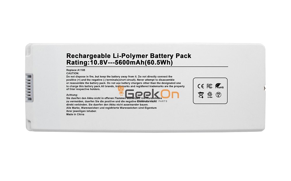 Συμβατή Μπαταρία A1185 Για Apple Macbook 13" (2008) A1181 5600mAh