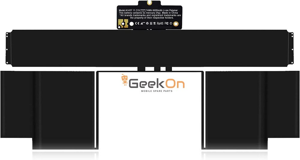 Συμβατή Μπαταρία A1437 Για Apple Macbook Pro 13" Retina (2012) A1425 6600mAh