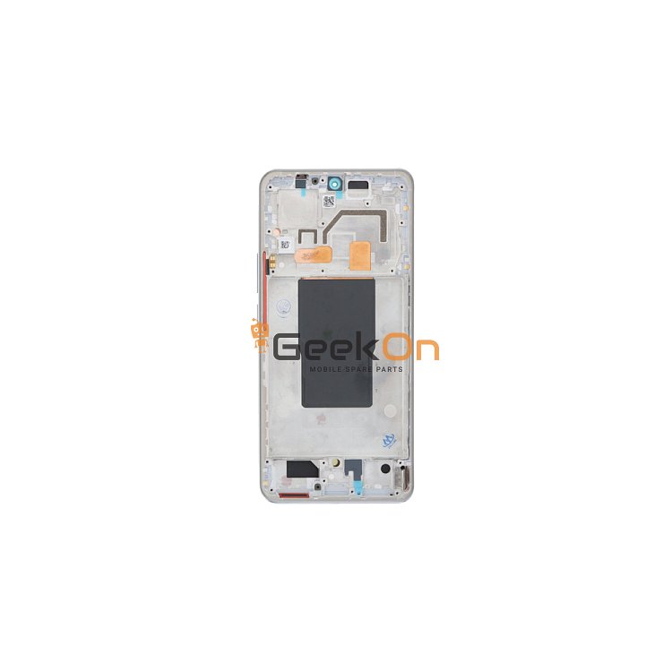 Οθόνη LCD και Μηχανισμός Αφής με Πλαίσιο για Xiaomi 12T / 12T Pro Ασημί