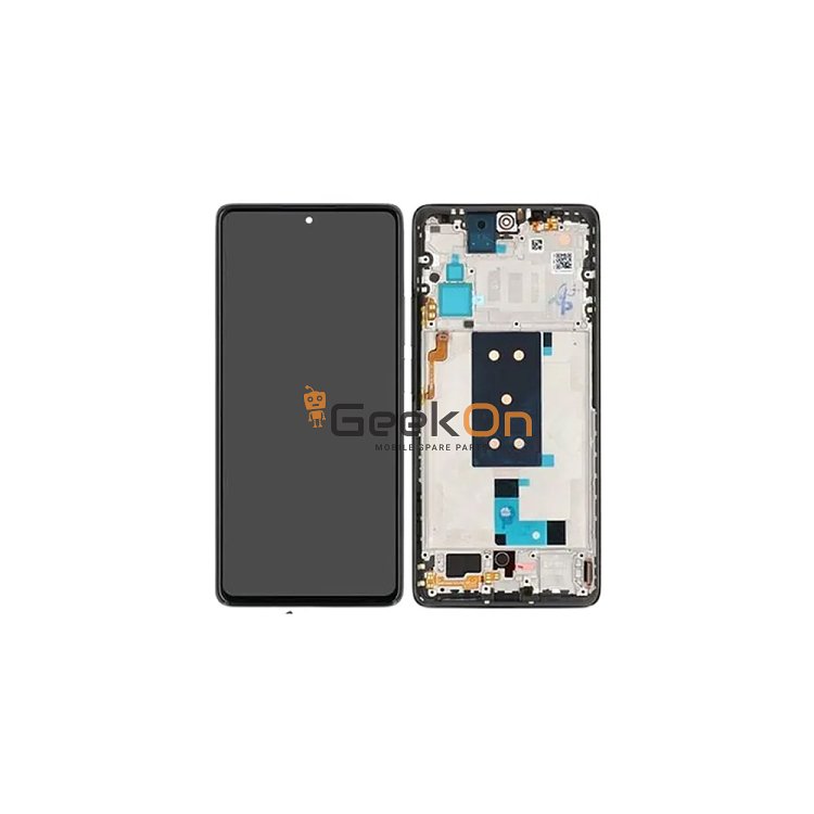 Γνήσια Οθόνη LCD και Μηχανισμός Αφής με Πλαίσιο για Xiaomi 11T Pro 5600040K3S00 Ασημί (Service Pack)