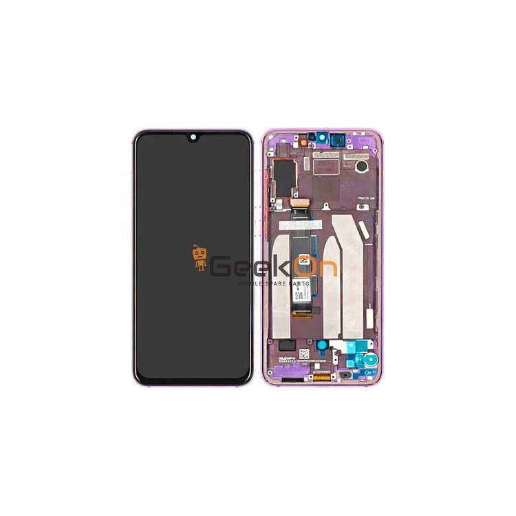 Γνήσια Οθόνη LCD και Μηχανισμός Αφής με Πλαίσιο για Xiaomi Mi 9 SE 5612100040B6 Μωβ (Service Pack)