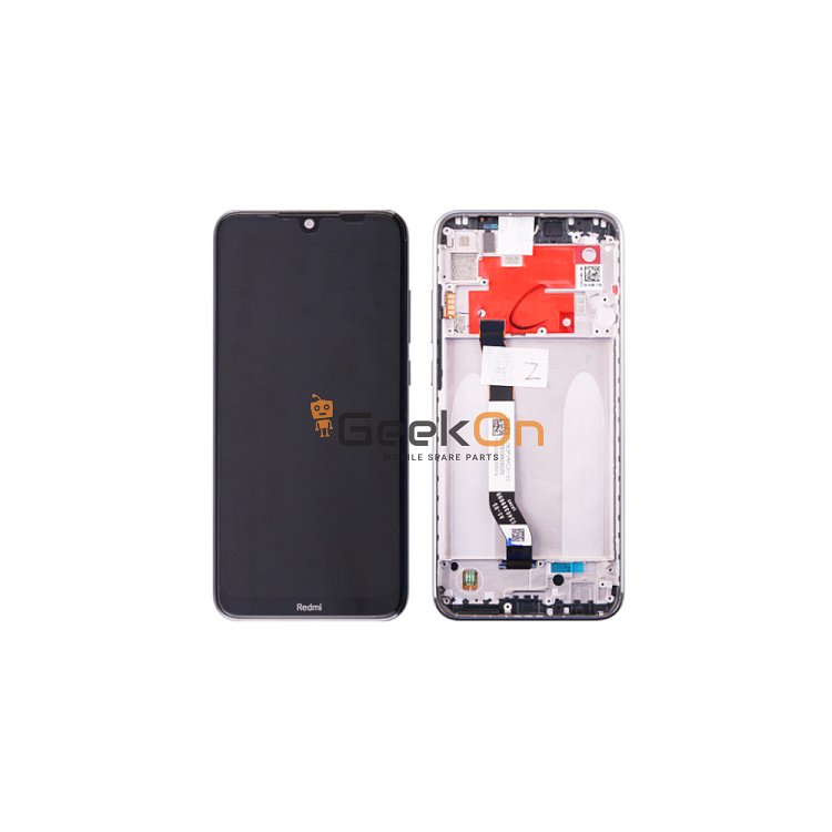 Γνήσια Οθόνη LCD και Μηχανισμός Αφής με Πλαίσιο για Xiaomi Redmi Note 8T 5600040C3X00 Tarnish Black (Service Pack)