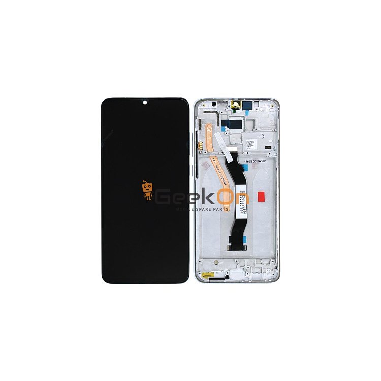 Γνήσια Οθόνη LCD και Μηχανισμός Αφής με Πλαίσιο για Xiaomi Redmi Note 8 Pro 56000500G700 Tarnish Black (Service Pack)