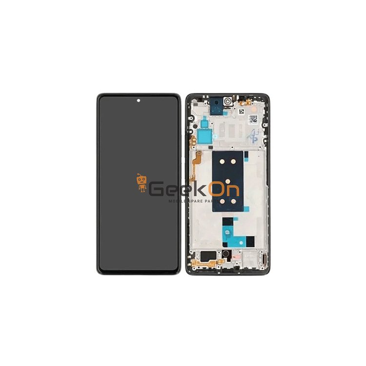 Γνήσια Οθόνη LCD και Μηχανισμός Αφής με Πλαίσιο για Xiaomi 11T / 11T PRO 21121210G 56000K11R00 Ασημί (Service Pack)