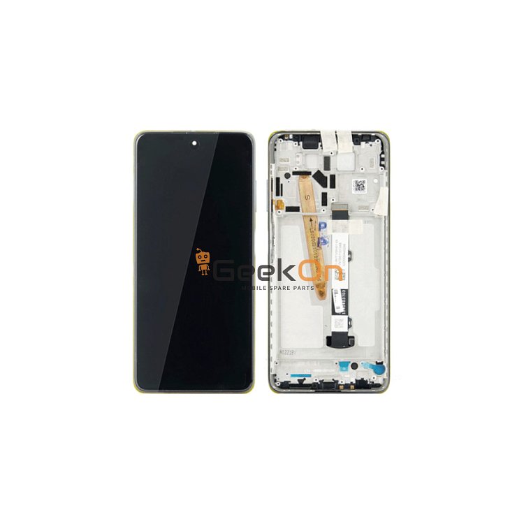 Γνήσια Οθόνη LCD και Μηχανισμός Αφής με Πλαίσιο για Xiaomi Poco X3 Pro 560002J20S00 Μαύρο (Service Pack)