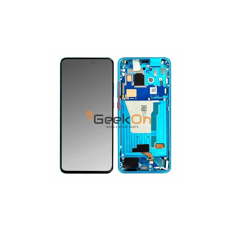 Γνήσια Οθόνη LCD και Μηχανισμός Αφής με Πλαίσιο για Xiaomi Poco F2 Pro 56000D0J1100 Μπλε (Service Pack)