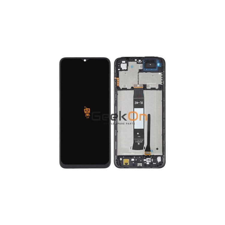 Γνήσια Οθόνη LCD και Μηχανισμός Αφής με Πλαίσιο για Xiaomi Redmi A1 / A1+ 4G 2022 5600010C3S00 Μαύρο (Service Pack)