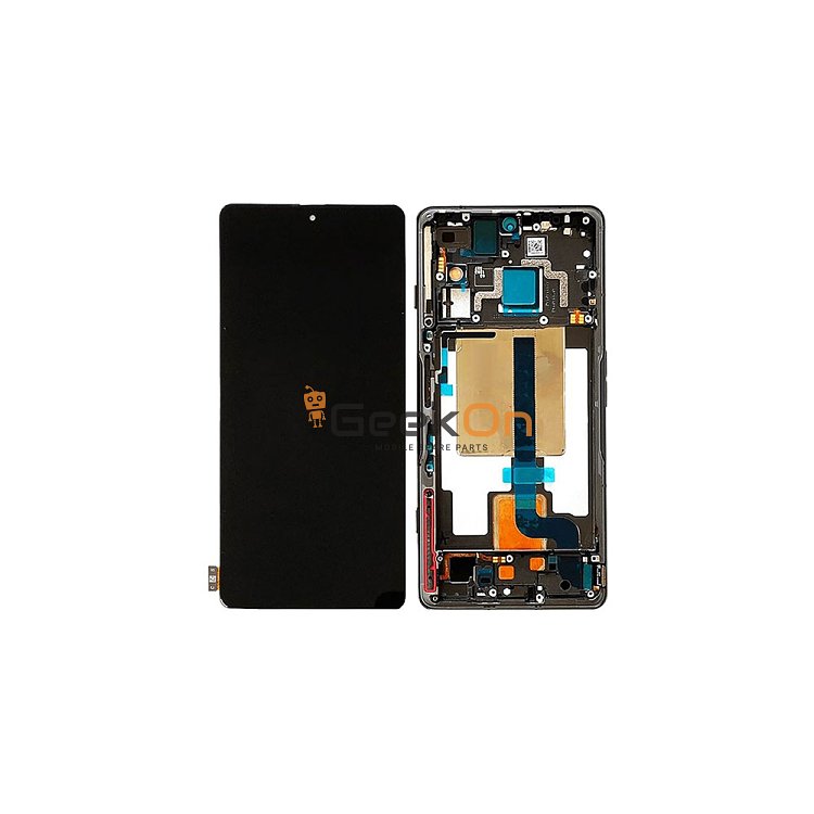 Γνήσια Οθόνη LCD και Μηχανισμός Αφής με Πλαίσιο για Xiaomi Poco F4 GT 5G 2022 5600090L1000 Μαύρο (Service Pack)
