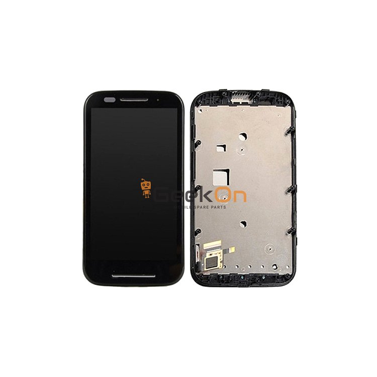 Οθόνη LCD και Μηχανισμός Αφης Με Πλαίσιο Για Motorola Moto E XT1021 / XT1022 / XT1025 Μαύρο