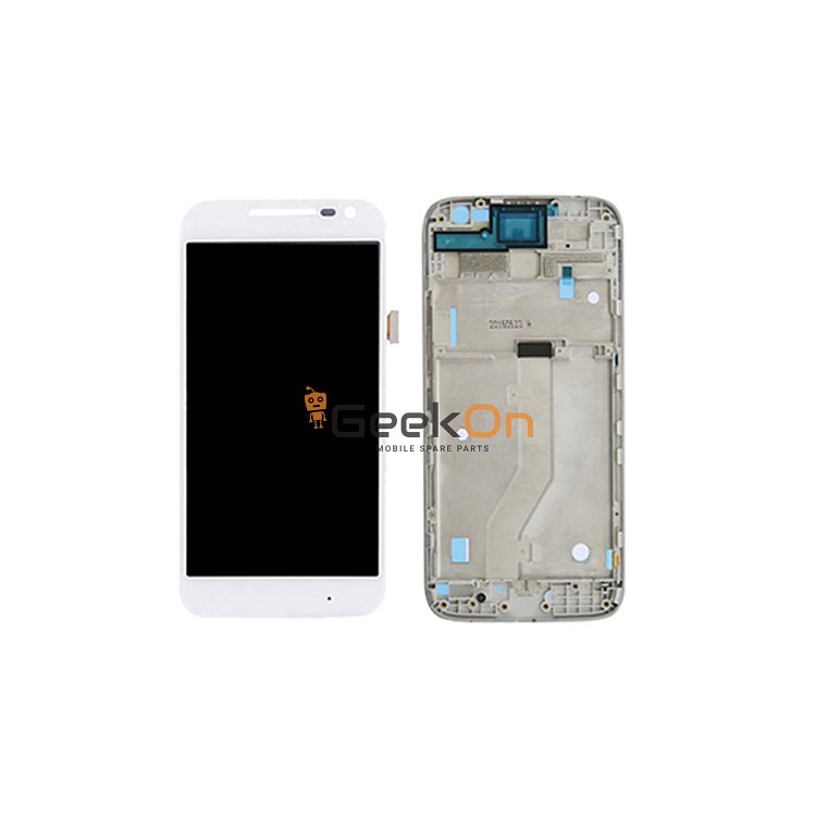 Οθόνη LCD και Μηχανισμός Αφης Με Πλαίσιο Για Motorola Moto G4 Play Λεύκο