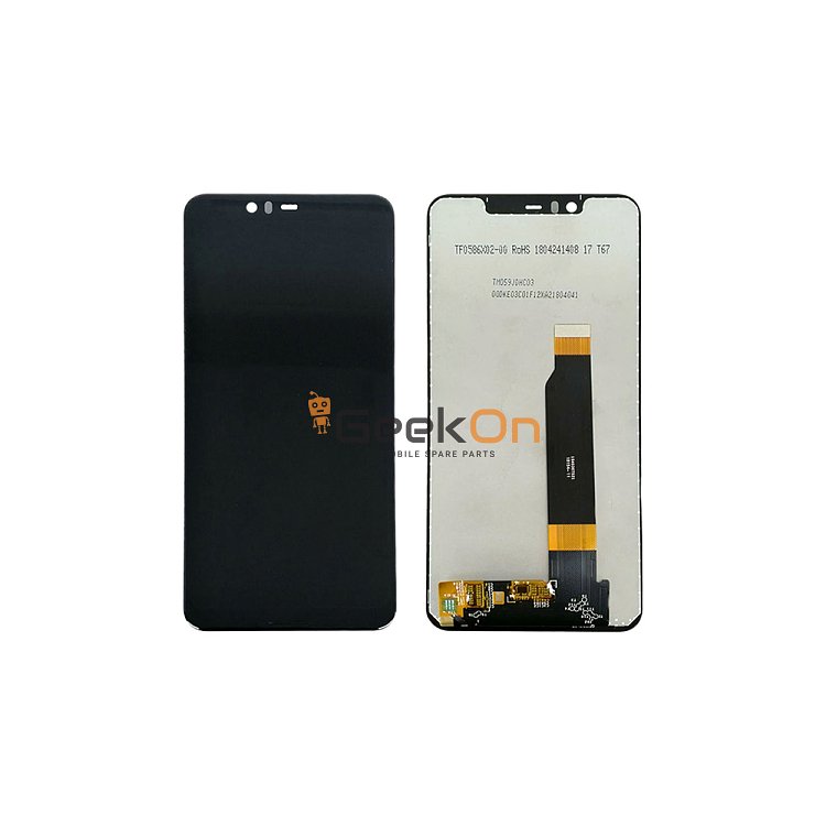 Οθόνη LCD με Μηχανισμό Αφής για Nokia 5.1 Plus (Μαύρο)