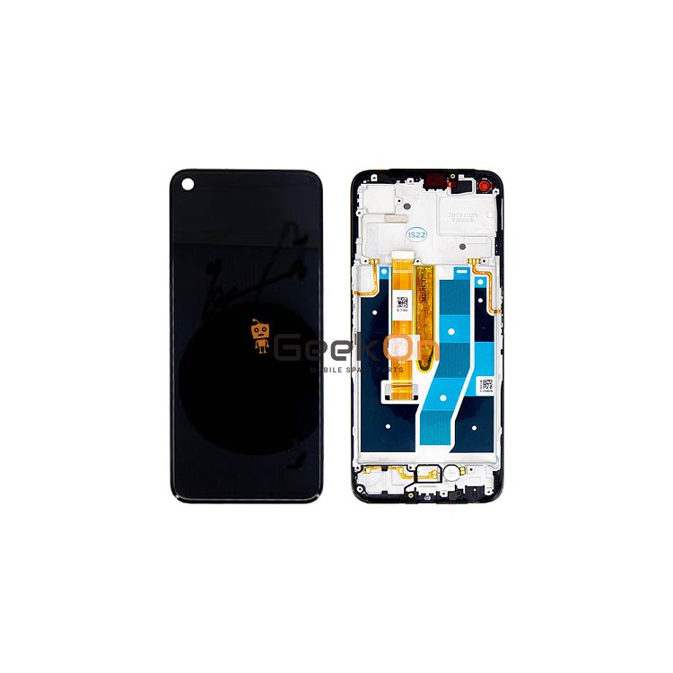Γνήσια Οθόνη LCD Και Μηχανισμός Αφής Με Πλαίσιο για Realme 9 Pro Μαύρο 4130050 (Service Pack)
