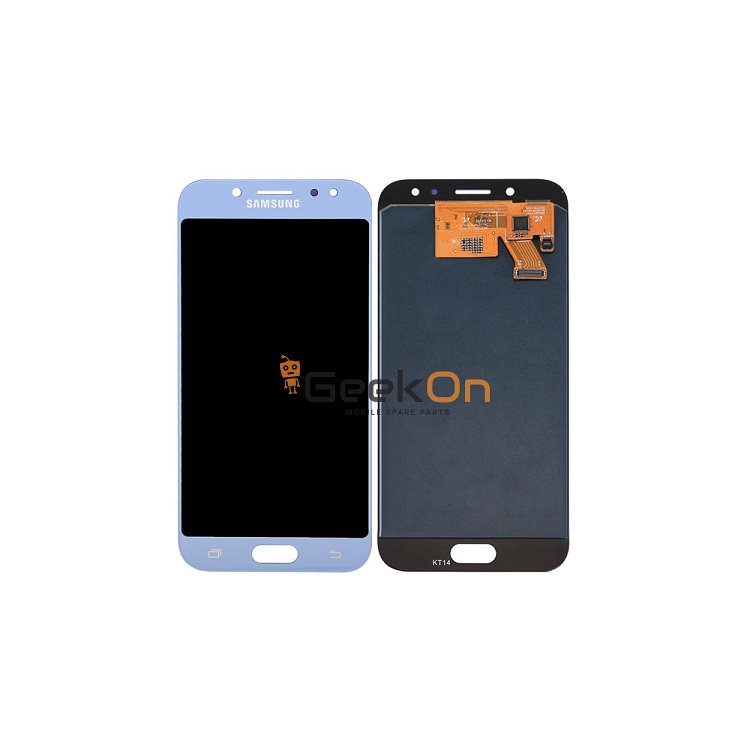 Γνήσια Οθόνη LCD Και Μηχανισμός Αφής για Samsung Galaxy J5 2017 J530 GH97-20738B Ασημί (Service Pack)