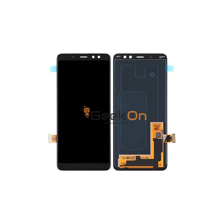 Γνήσια Οθόνη LCD Και Μηχανισμός Αφής για Samsung Galaxy A8 Plus 2018 A730 GH97-21534A Μαύρο (Service Pack)