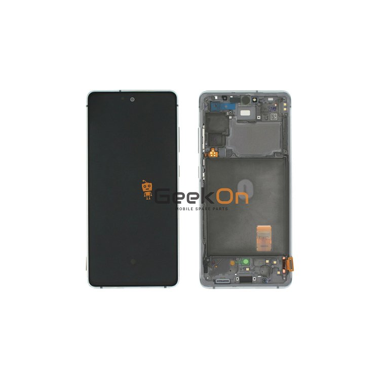 Γνήσια Οθόνη LCD και Μηχανισμός Αφής και Πλαίσιο για Samsung Galaxy S20 FE 4G G780 GH82-24219B Cloud White (Service Pack)