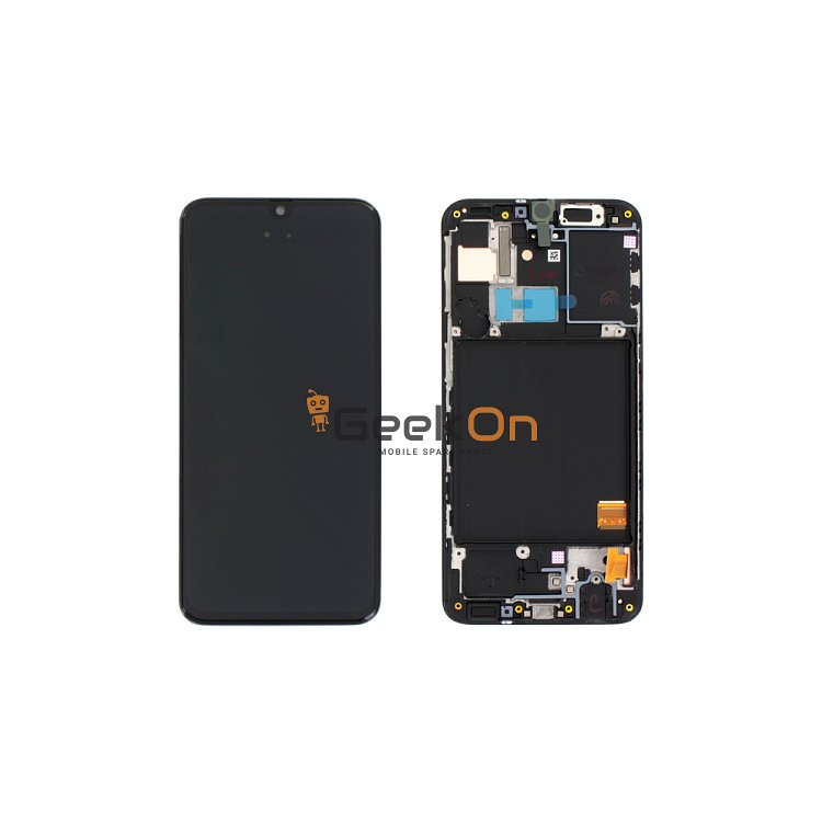 Γνήσια Οθόνη LCD και Μηχανισμός Αφής με Πλαίσιο για Samsung Galaxy A40 A405F GH82-19672A Μαύρο (Service Pack)