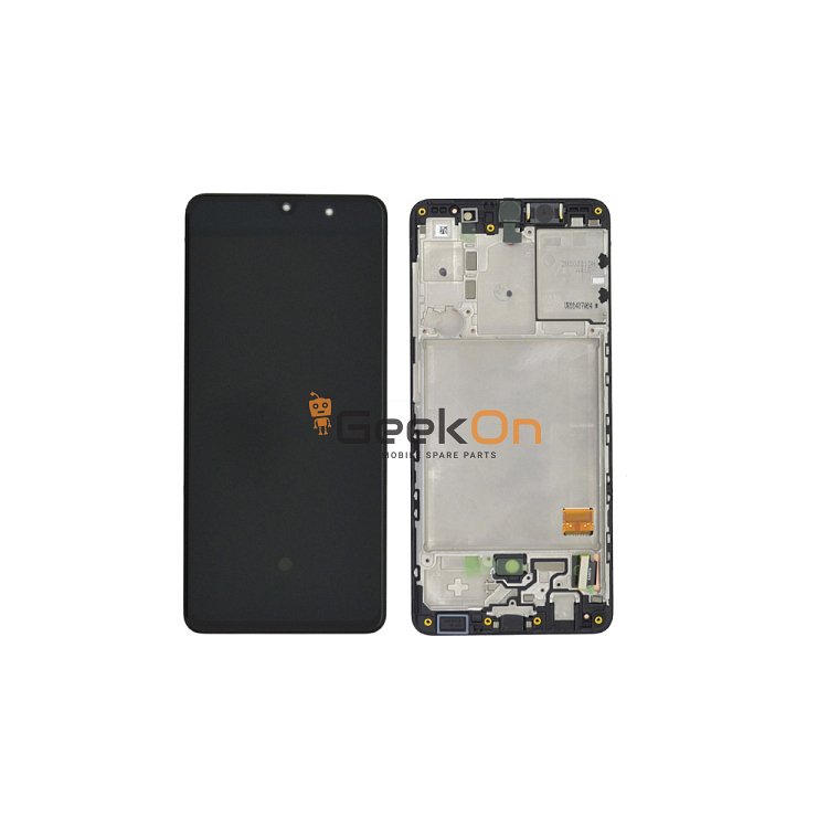 Γνήσια Οθόνη LCD και Μηχανισμός Αφής με Πλαίσιο για Samsung Galaxy A41 A415 GH82-22860A Μαύρο (Service Pack)