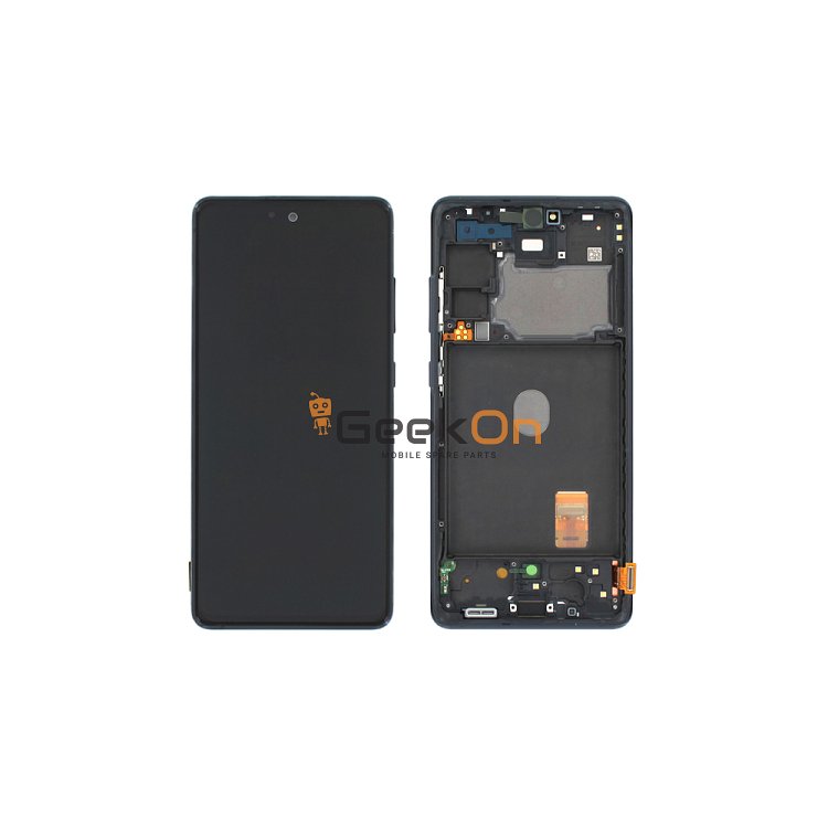 Γνήσια Οθόνη LCD και Μηχανισμός Αφής Με Πλαίσιο για Samsung Galaxy S20 FE 5G G781 GH82-24214A Cloud Navy (Service Pack)