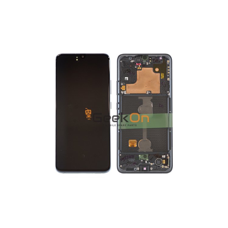 Γνήσια Οθόνη LCD ΓΙΑ Samsung Galaxy A90 5G A908 / GH82-21092A Μαύρο (Service Pack)