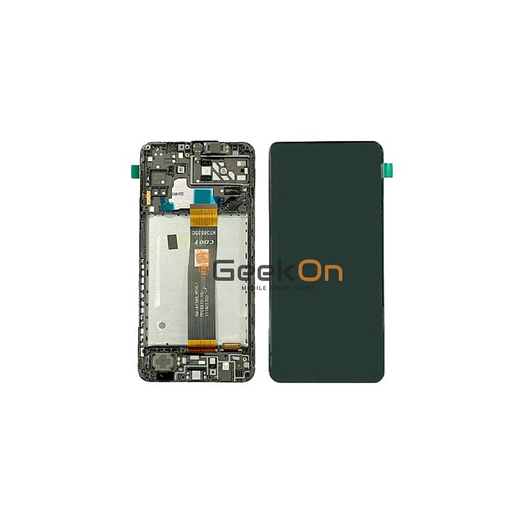 Γνήσια Οθόνη LCD και Μηχανισμός Αφής με Πλαίσιο για Samsung Galaxy A04s SM-A047F GH82-29805A Μαύρο (Service Pack)