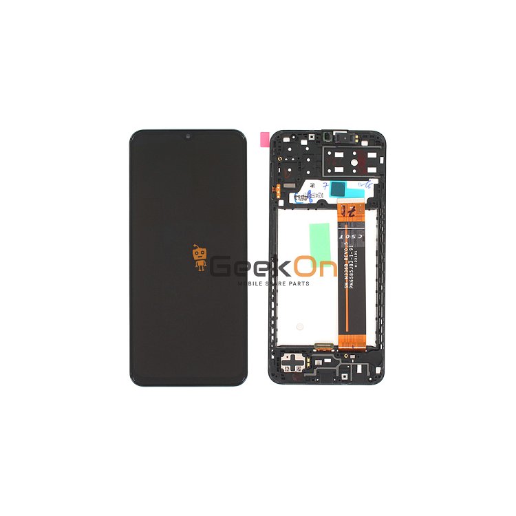 Γνήσια Οθόνη LCD και Μηχανισμός Αφής με Πλαίσιο για Samsung Galaxy A13 2022 A137F GH82-29227A Μαύρο (Service Pack)