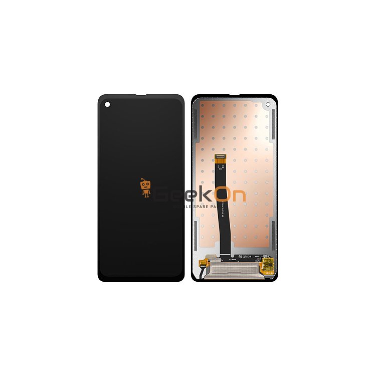 Γνήσια Οθόνη LCD Και Μηχανισμός Αφής Με Πλαίσιο για Samsung Galaxy G715 Xcover Pro GH82-22040A Μαύρο (Service Pack)