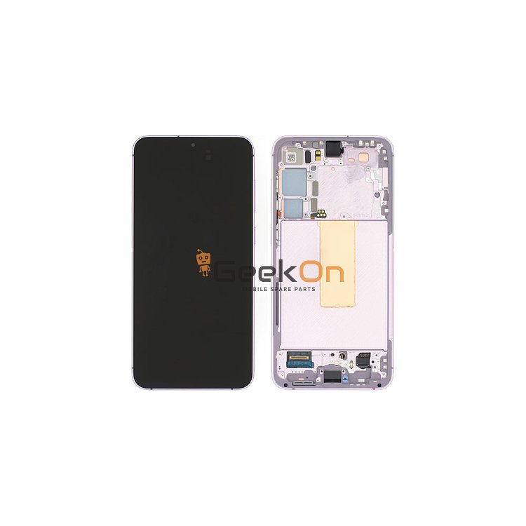 Γνήσια Οθόνη LCD Και Μηχανισμός Αφής Με Πλαίσιο για Samsung Galaxy S23 Plus 5G S916 GH82-30477D Lavender (Service Pack)