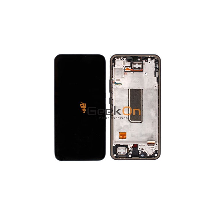 Γνήσια Οθόνη LCD Και Μηχανισμός Αφής Με Πλαίσιο για Samsung Galaxy A34 5G A346B GH82-31200A Μαύρο (Service Pack)