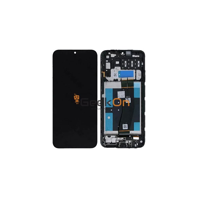 Γνήσια Οθόνη LCD Και Μηχανισμός Αφής για Samsung Galaxy A14 4G 2023 A145p / A145r GH81-23541A Μαύρο (Service Pack)