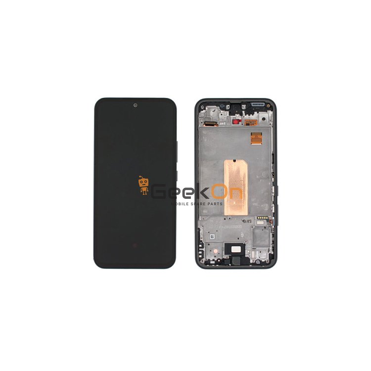 Γνήσια Οθόνη LCD Και Μηχανισμός Αφής Με Πλαίσιο για Samsung Galaxy A54 5G A546 GH82-31231A Μαύρο (Service Pack)