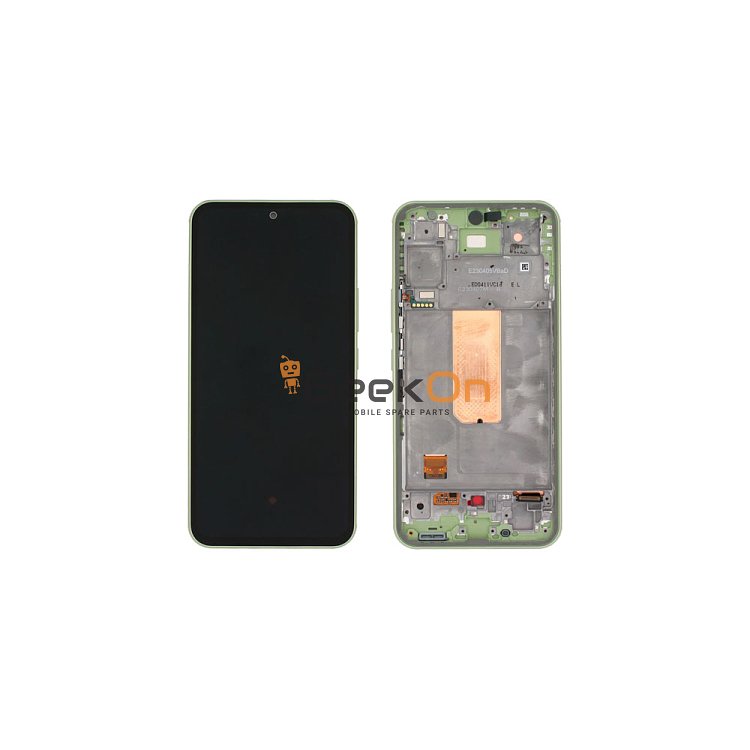 Γνήσια Οθόνη LCD Και Μηχανισμός Αφής Με Πλαίσιο για Samsung Galaxy A54 5G A546 GH82-31231C Lime (Service Pack)