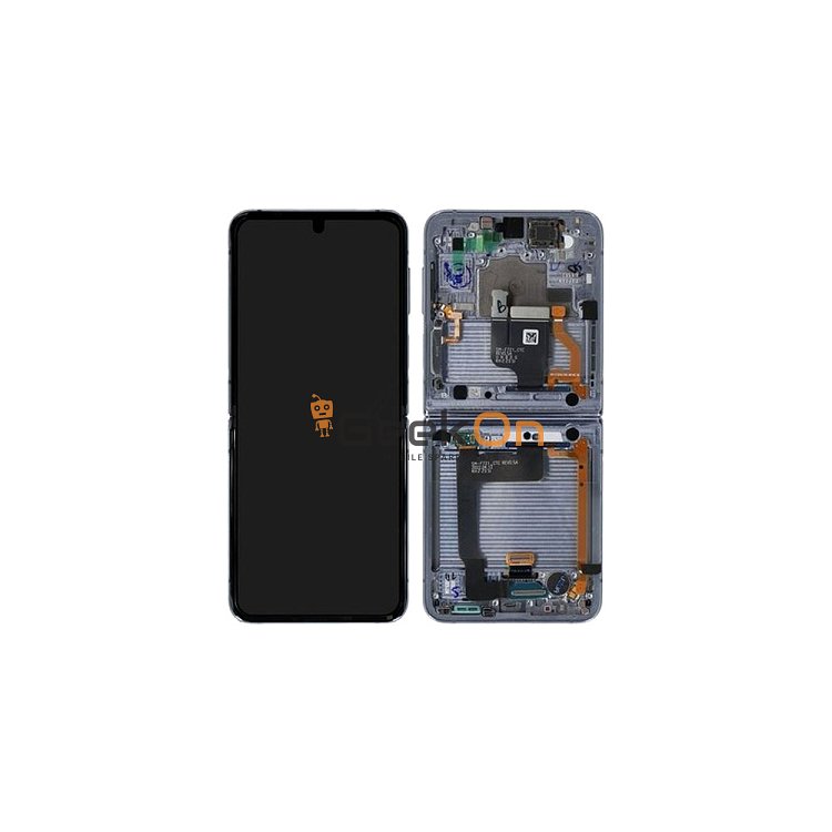 Γνήσια Εσωτερική Οθόνη LCD (inner) Και Μηχανισμός Αφής για Samsung Galaxy Z Flip 4 5G 2022 F721 GH82-29440D Μπλε (Service Pack)
