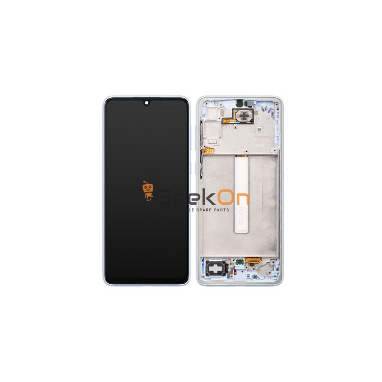 Γνήσια Οθόνη LCD Και Μηχανισμός Αφής Με Πλαίσιο για Samsung Galaxy A35 A356B GH82-34221B Μπλε (Service Pack)