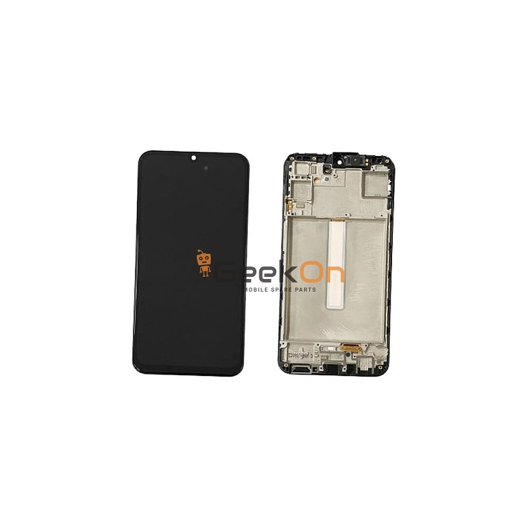 Γνήσια Οθόνη LCD Και Μηχανισμός Αφής Με Πλαίσιο για Samsung Galaxy M34 5G M346 GH82-32722A Black (Service Pack)