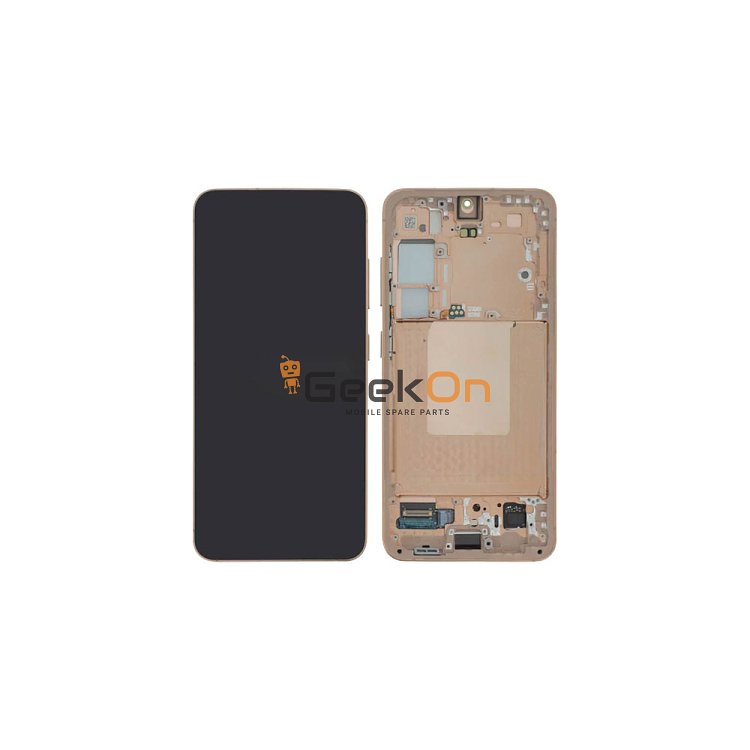 Γνήσια Οθόνη LCD Και Μηχανισμός Αφής Με Πλαίσιο για Samsung Galaxy S24 5G S921 GH82-33287G Orange (Service Pack)