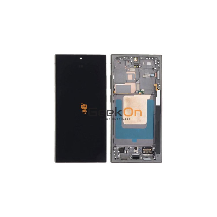 Γνήσια Οθόνη LCD Και Μηχανισμός Αφής Με Πλαίσιο για Samsung Galaxy S24 Plus 5G S926 GH82-33410F Graphite Gray (Service Pack)