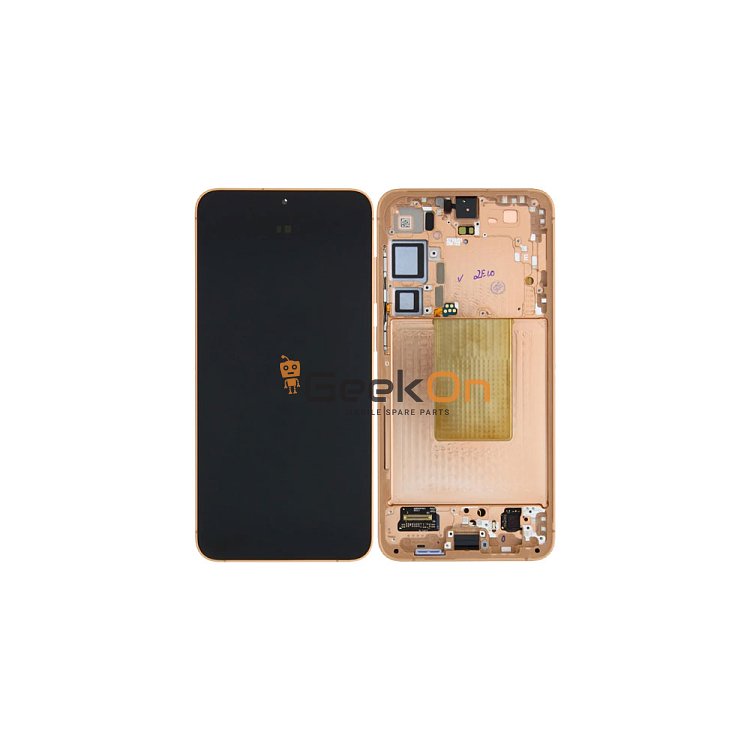 Γνήσια Οθόνη LCD Και Μηχανισμός Αφής Με Πλαίσιο για Samsung Galaxy S24 Plus 5G S926 GH82-33410G Orange (Service Pack)