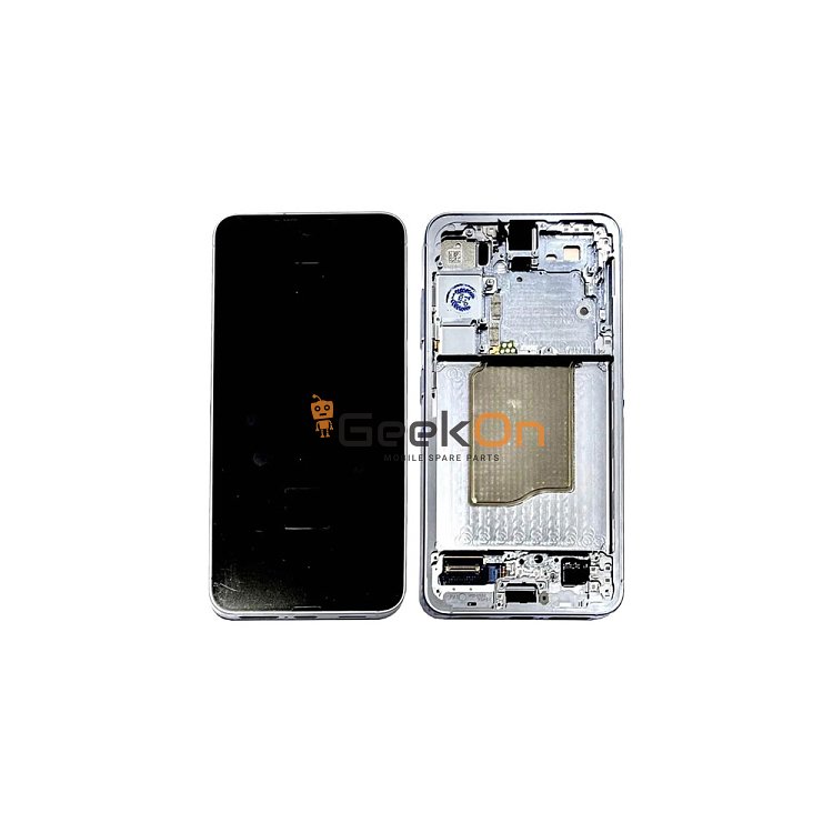 Γνήσια Οθόνη LCD Και Μηχανισμός Αφής Με Πλαίσιο για Samsung Galaxy S25 5G S931 GH82-36329C Icy Blue (Service Pack)