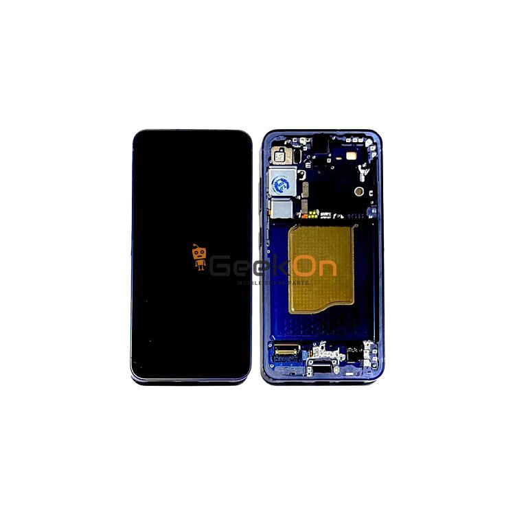 Γνήσια Οθόνη LCD Και Μηχανισμός Αφής Με Πλαίσιο για Samsung Galaxy S25 5G S931 GH82-36329D Navy Blue (Service Pack)