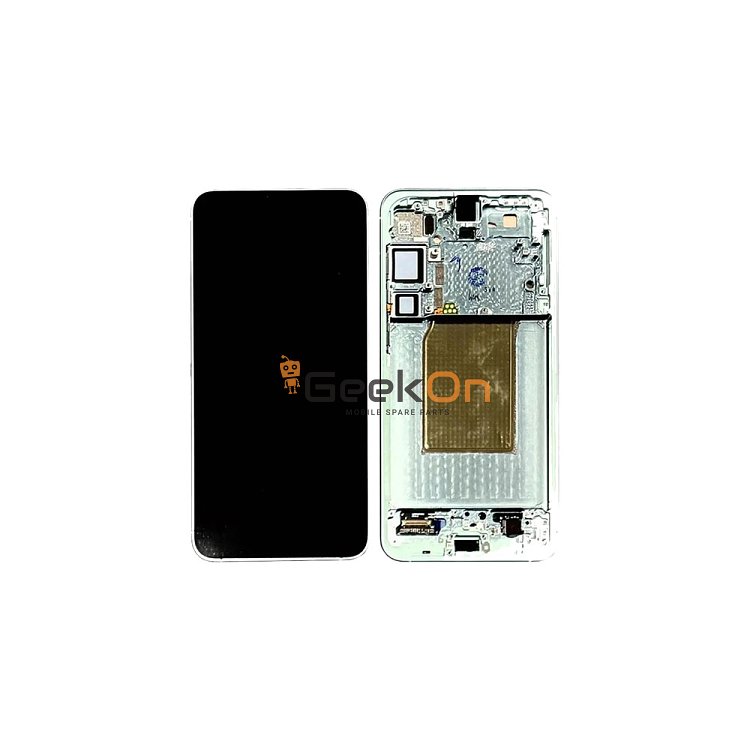 Γνήσια Οθόνη LCD Και Μηχανισμός Αφής Με Πλαίσιο για Samsung Galaxy S25 Plus 5G S936 GH82-36368B Mint Green (Service Pack)