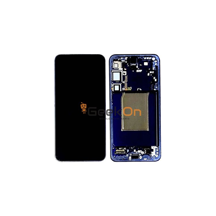 Γνήσια Οθόνη LCD Και Μηχανισμός Αφής Με Πλαίσιο για Samsung Galaxy S25 Plus 5G S936 GH82-36368D Navy Blue (Service Pack)