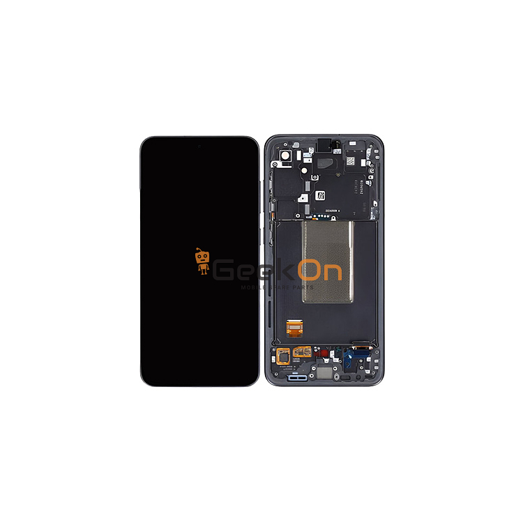 Γνήσια Οθόνη LCD και Μηχανισμός Αφής Με Πλαίσιο για Samsung Galaxy S24 FE 5G S721 GH82-35848A Black (Service Pack)