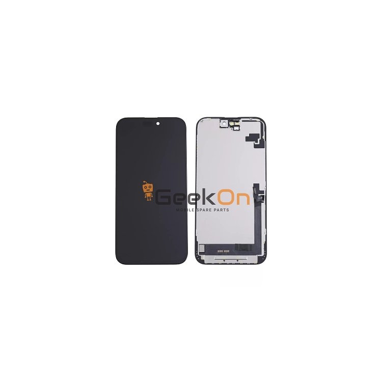 Γνήσια Οθόνη με Μηχανισμό Αφής / LCD with Touch Screen για iPhone 16 Pro Μαύρο (Service Pack)