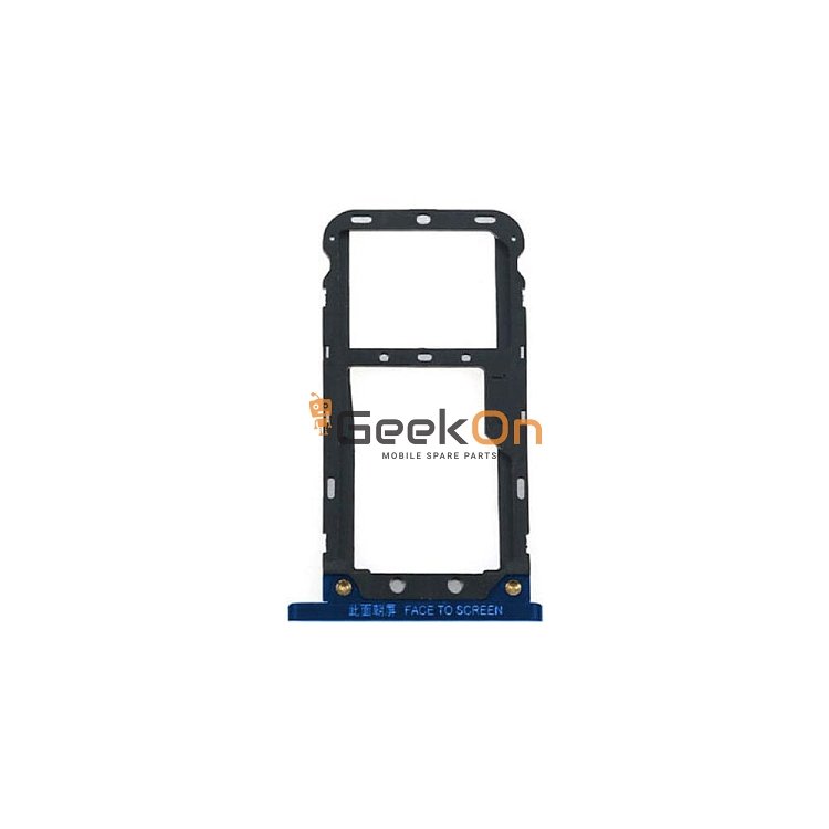 Υποδοχή κάρτας SIM και SD Tray για Xiaomi Mi Max 3 Μπλε