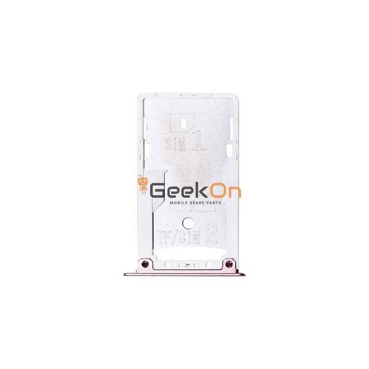 Υποδοχή κάρτας SIM και SD Tray για Xiaomi Redmi 4X Ροζ