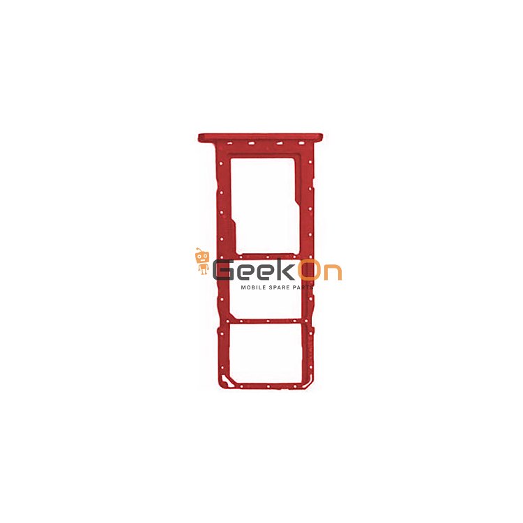 Υποδοχή κάρτας Dual Sim / Dual Sim Tray για Samsung Galaxy A03 (5G) SM-A035F SM-A036F Red