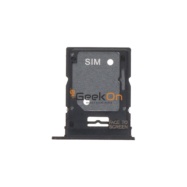 Υποδοχή κάρτας Dual Sim / Dual Sim Tray για Xiaomi Poco X4 Pro 5G / Redmi Note 11 Pro Black