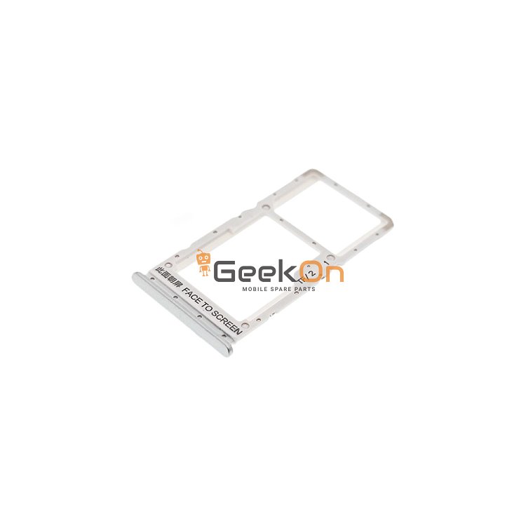 Υποδοχή κάρτας Dual Sim / Dual Sim Tray για Xiaomi Redmi Note 10 5G Chrome Silver