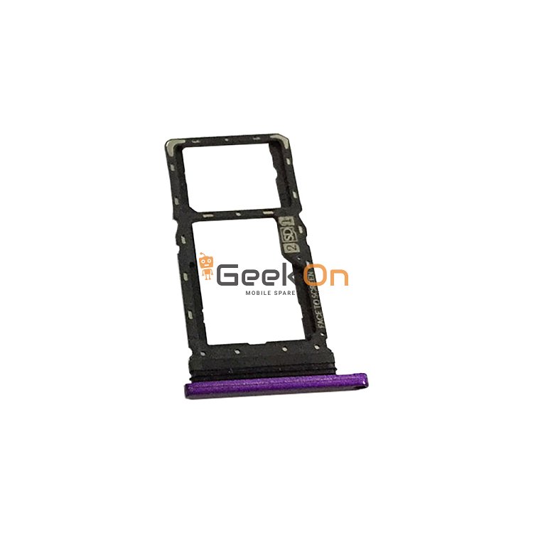 Υποδοχή κάρτας Dual SIM και Micro SD / Dual Sim Tray and SD Card για Motorola Moto G8 Play XT2015 / One Macro PAGS0005IN Μωβ