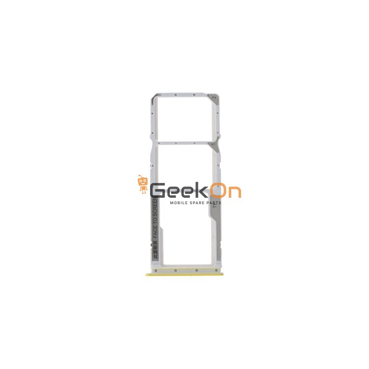 Υποδοχή κάρτας Dual Sim και SD Card / Dual Sim Tray and SD Card για Xiaomi Poco M5 Dual Card Yellow